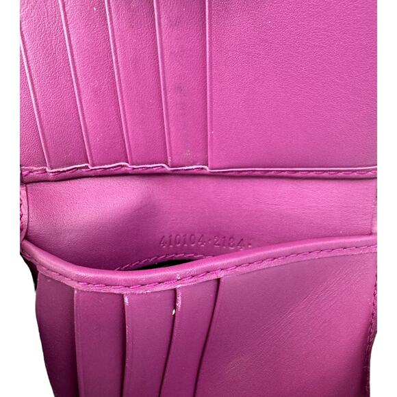 🔴 Gucci Trifold Snap Wallet - GG Supreme Red/Pink - Picture 11 of 11